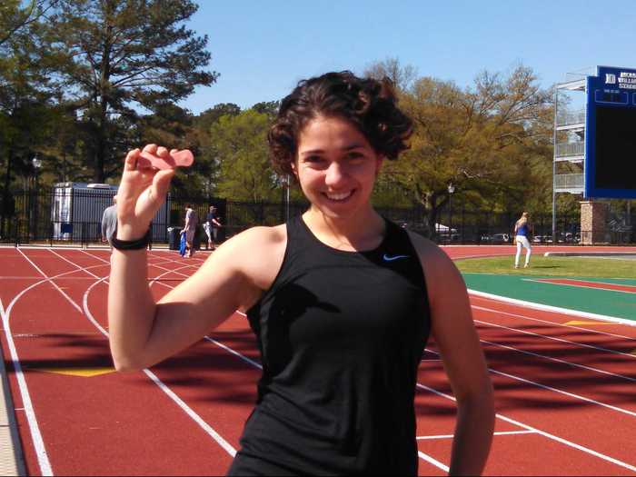Ivonna Dumanyan developed an electronic device that prevents a common athletic injury.