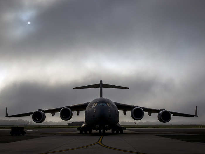 In the event that an arriving C-17 Globemaster III on a high-priority mission lands and needs immediate maintenance, the 521st keeps a spare C-17 at the ready in Ramstein so as not to delay the mission.