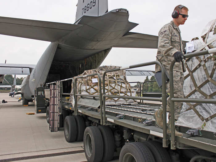 The 521st is responsible for loading and unloading military cargo at Ramstein.