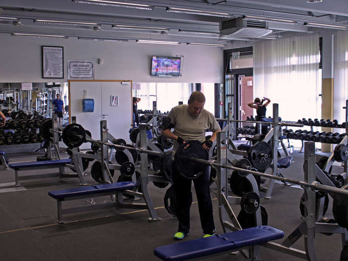 Physical fitness is key to military service, and Ramstein has two fitness centers on base. An estimated 3,000 people use them every day.