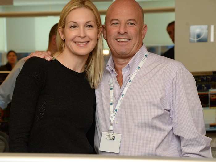 Seen here with BTIG co-founder Steven Starker, Kelly Rutherford