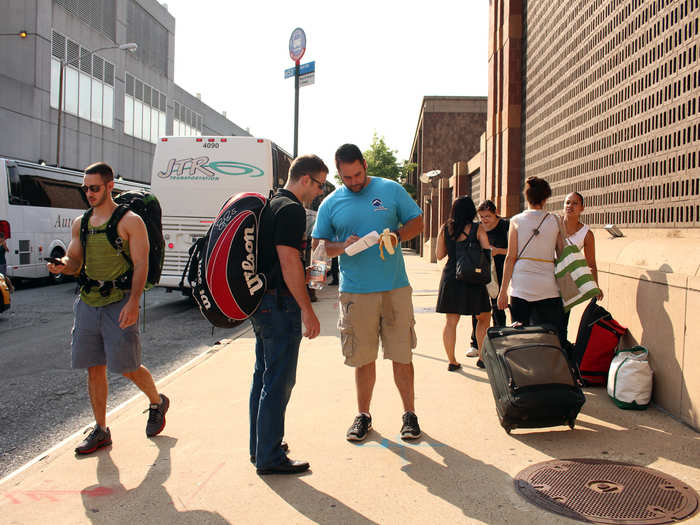 Friday at 5:30, I boarded the Getaway Bus, which transported New York City guests to camp. I was surprised to discover that one-third of the "campers" came solo and seemed eager to make new friends.