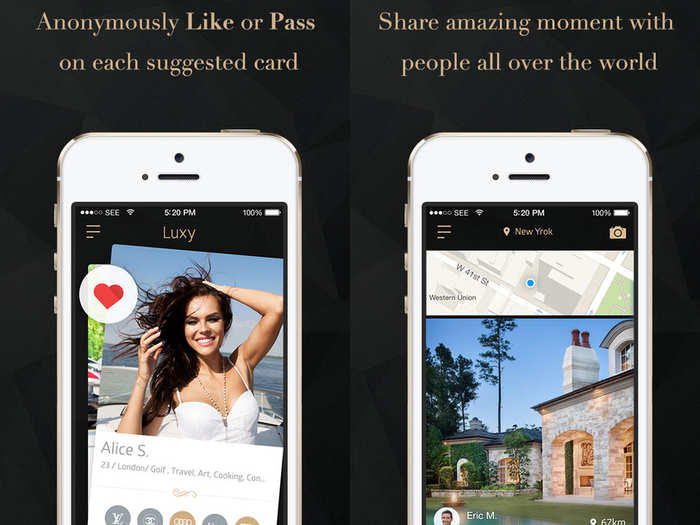 Luxy is a dating app for the 1%.