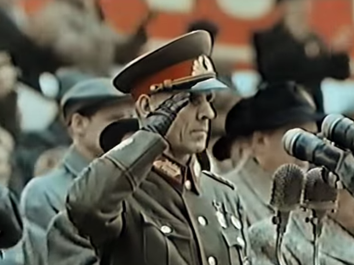 May Day military parades were fixtures throughout the Soviet bloc. On May Day in 1956, high-ranking East German officials and thousands of soldiers marched through East Berlin ...