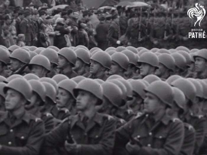 The 1965 May Day parade took place just 3 years before the crackdown and Soviet military invasion that crushed the "Prague Spring," the political and social liberalization that took hold in the country in 1968.