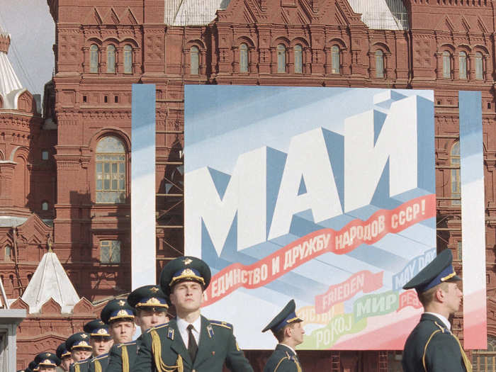 As communism disintegrated, May Day parades could themselves be signs that the ideology