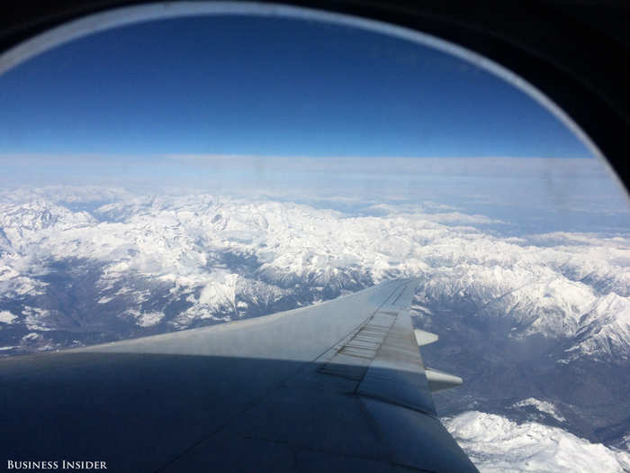 Milan offers one last perk to departing visitors — a breathtaking view of the Alps as they take off from their airport.