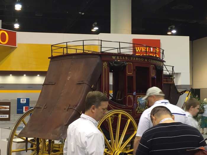 ...you can get your picture taken in front of a Wells Fargo wagon. Berkshire Hathaway is Wells Fargo