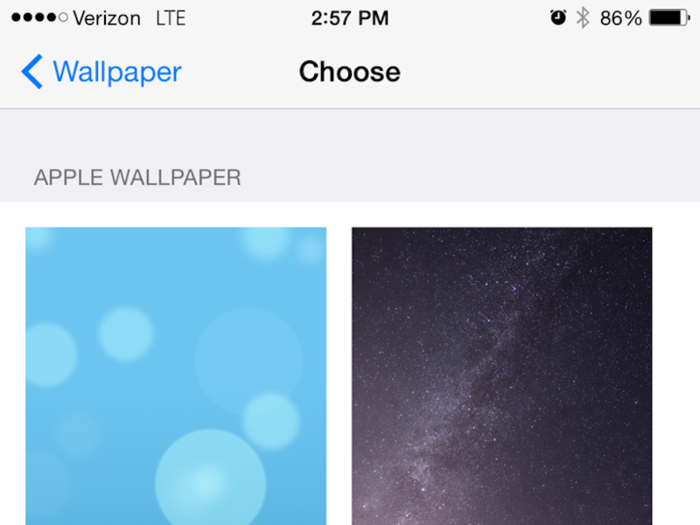 Use regular wallpapers instead of "dynamic moving images."