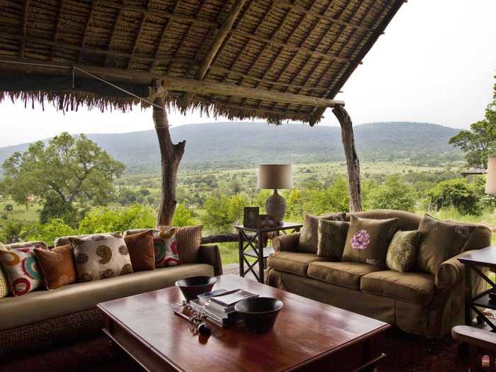 Enjoy the stunning views and eat communal meals with safari guides at Beho Beho in Tanzania.