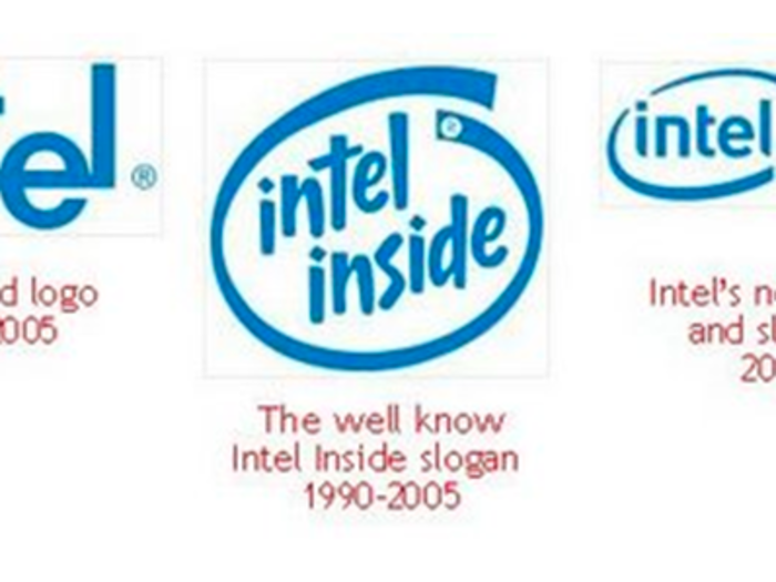 Intel reached its peak prominence with the "Intel Inside" logo, but reverted back to a simple "Intel" logo in 2006.