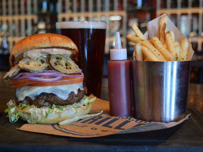 Phoenix, AZ: The Prime Beef and Chorizo Burger challenges you with a husky beef-and-chorizo patty, fried jalapeños, pepper jack cheese, chipotle mayo, and all the fixings.