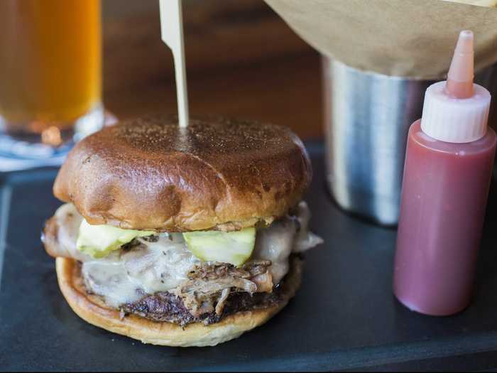 Tampa, FL: The Pressed Prime Beef Cuban Burger is small but mighty, with roast pork, ham, Swiss cheese, pickles, and Cuban dijonnaise.