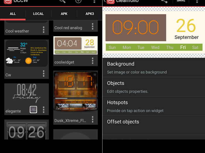 UCCW lets you create your own custom widget.