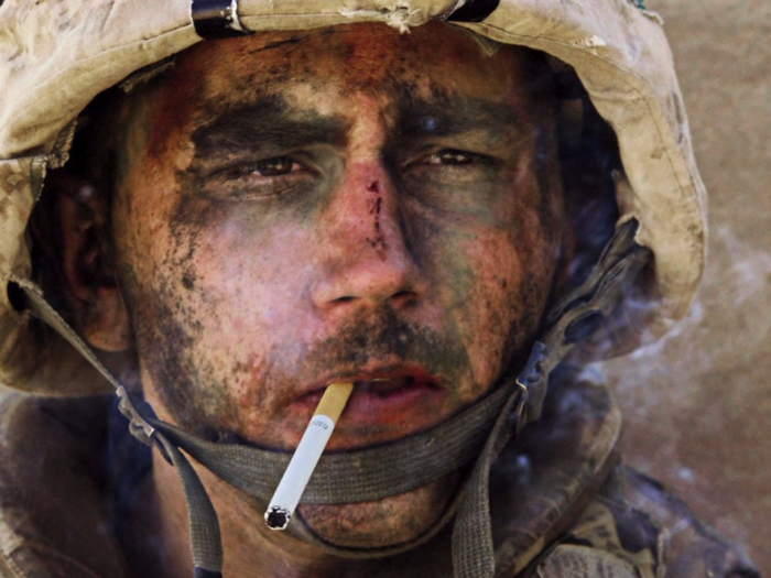 Marine Lance Corporal James Blake Miller dubbed "Marlboro Marine," became the face of the Iraq war after his photo was taken by LA Times reporter in Fallujah in 2004.