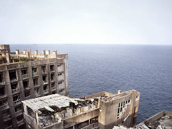 To capture this photo, Tixier had to climb to the ledge of a tall (and crumbling) building. This sight is one tourists never get to see, as they are not allowed to the top for safety reasons.