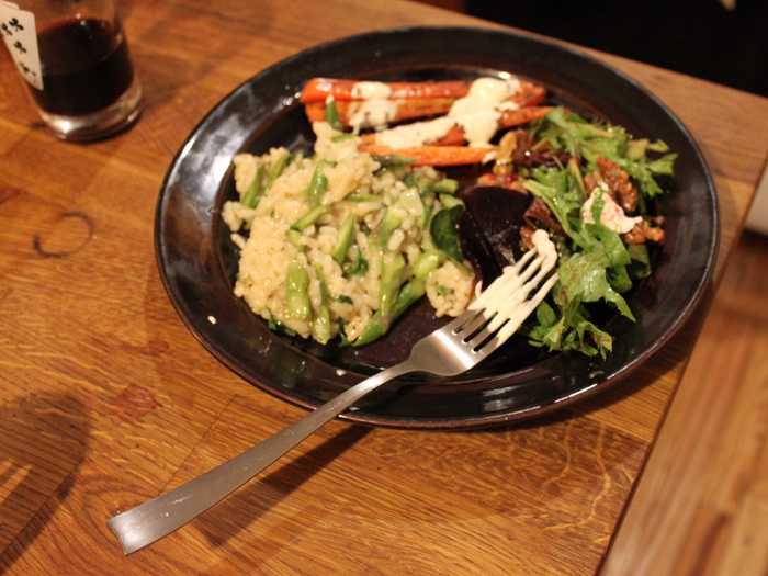 We ordered a meal for four. All of us filled our plates and there was still a bunch left over.