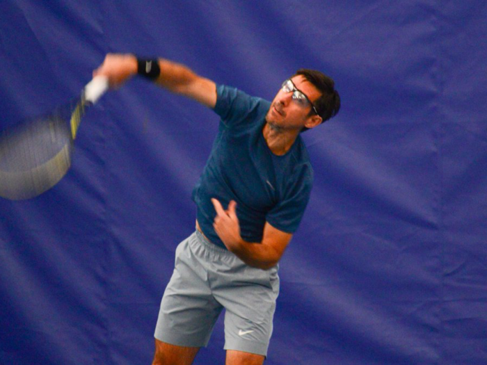 Dax Vlassis, the director of event-driven research at Gates Capital Management, played college tennis at Rollins. He