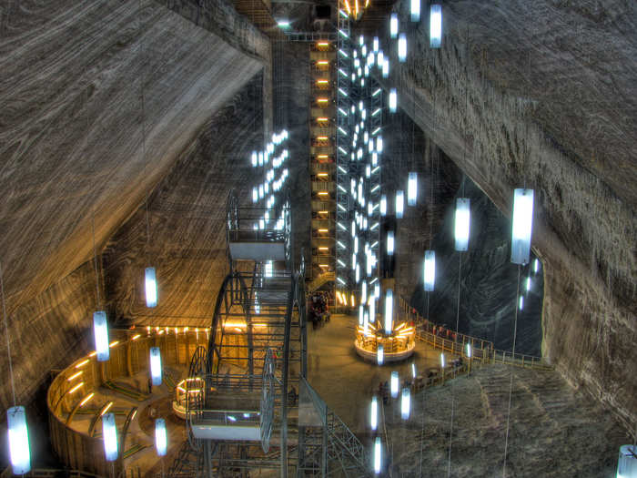 Dating back to the 17th century, the Salina Turda salt mine in Transylvania, Romania, has been a popular tourist attraction since the 