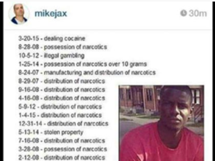 A radio DJ was suspended for posting Freddy Gray