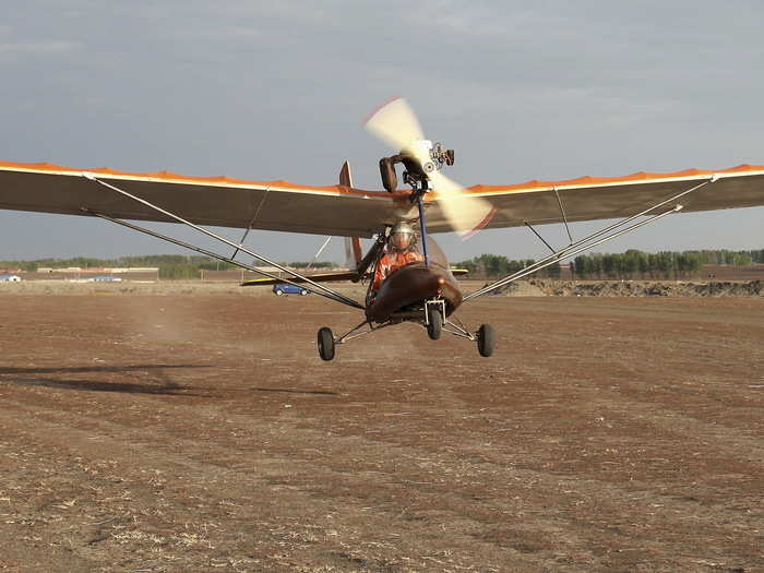 Yang Shijun, a 45-year-old manager of a construction material company, spent 100,000 yuan (£10,228, $16,098) and one year of his time to make this plane. Yang said he made it as a tribute to his father who passed away in 2011 but had been a pilot for 29 years.