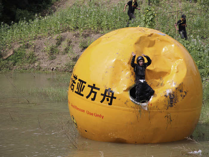 Yang Zongfu spent two years creating a ball container named Noah