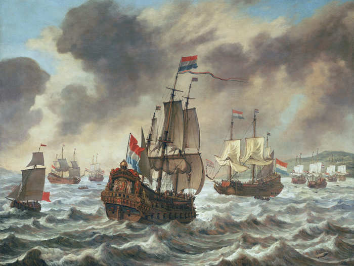 In October 1639 Tromp lead a Dutch fleet of 95 ships into the Battle of the Downs against the Spanish. The armada was completely routed and Spain never recovered its naval dominance.