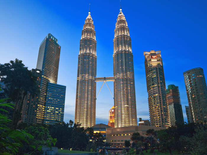 #20 Kuala Lumpur, Malaysia, has 608 tall buildings in 243 square kilometers.