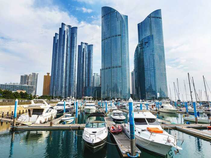 #14 Busan, South Korea has 351 tall buildings in 527 square miles.