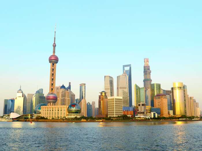 #8 Shanghai, China has 1,121 tall buildings in 6,638 square kilometers.