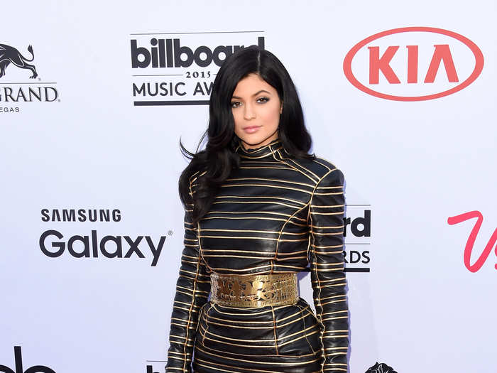 Kylie Jenner also wore Balmain.