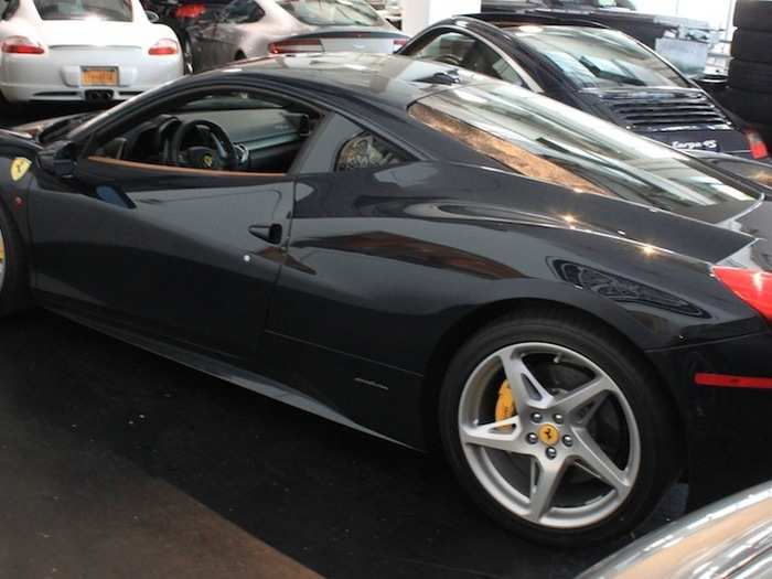 The Ferrari 458 Italia is the most expensive car in the group, and one of the most popular.
