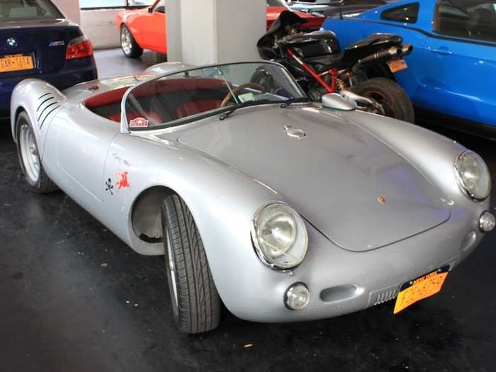 The 1956 Porsche 550 Spyder is one of the oldest cars here.