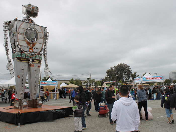 Until you realize that Robot Resurrection is 28-feet tall and can spit fire from his hands. Verdict: Scary