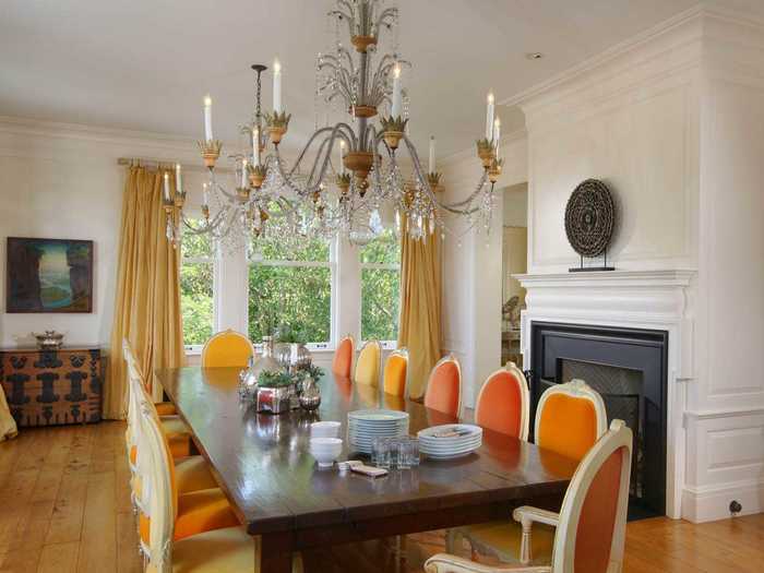 The dining room is a more formal place to eat.