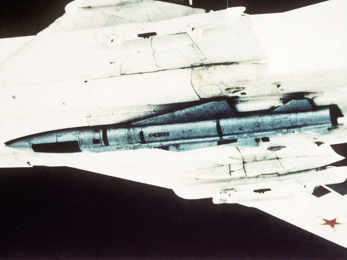 The Raduga Kh-22 air-to-surface missile was designed as a long-range anti-ship missile to counter the threat of US aircraft carriers and warship battle groups.