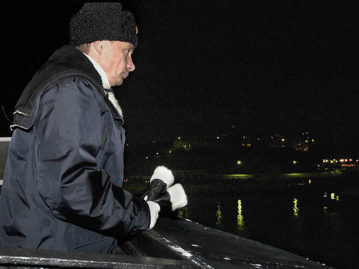 On February 17, 2004, President Vladimir Putin boarded the Arkhangelsk, an Akula-class submarine, to watch the test launch of a newly developed ballistic missile.