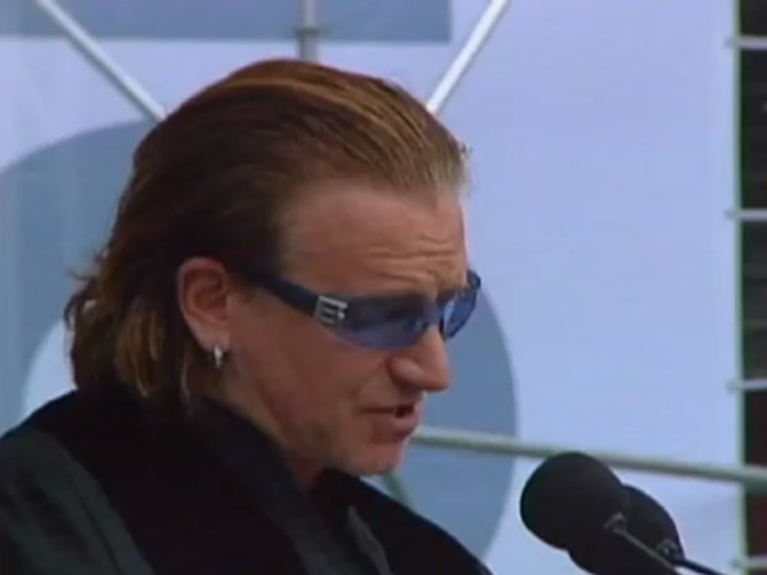 Bono: The world is more malleable than you think.