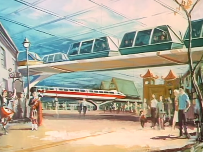 Here, skyrail systems like the monorail and PeopleMover provide all transportation above ground.