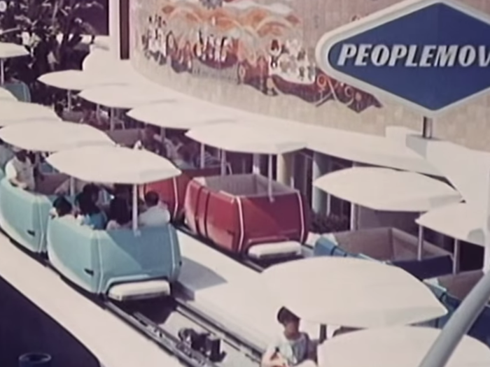 The WEDWay PeopleMover (this is the real name) would also transport people. Today, these are better known as TTA—The Tomorrowland Transit Authority—in Disney