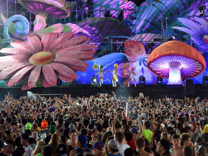 The Electric Daisy Carnival, a three-day electronic music festival in Las Vegas, Nevada, features music from over 500 of the most popular DJs in the world.