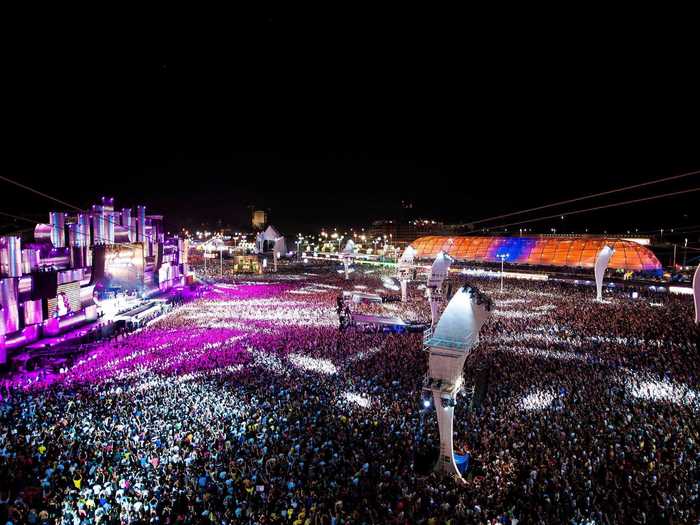 Originally held in Brazil, Rock in Rio is considered the world