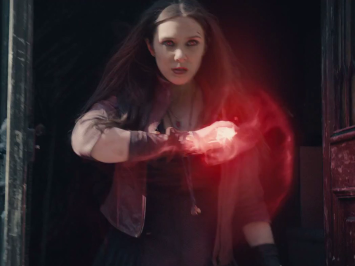 Elizabeth Olsen as Wanda Maximoff, the Scarlet Witch also sported a different look.
