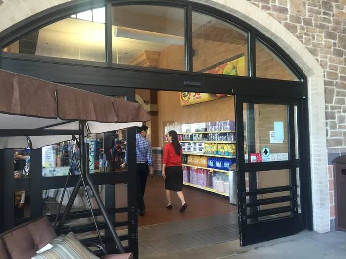 You can start shopping before you even enter the store. There are tons of flowers and deck furniture to be purchased. This was Memorial Day Weekend, so Wegmans was seriously pushing the summer merchandise (think tiki torches and potato chips in bulk.)