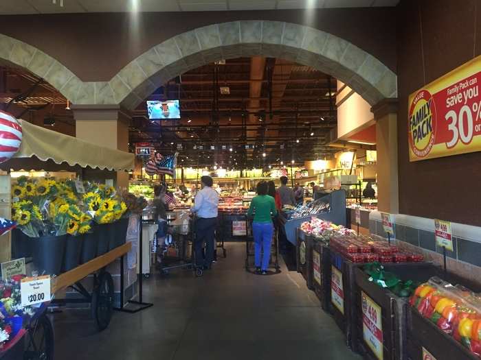 This store is massive. The Wegmans site boasts its "stores run 75,000 to 140,000 square feet."