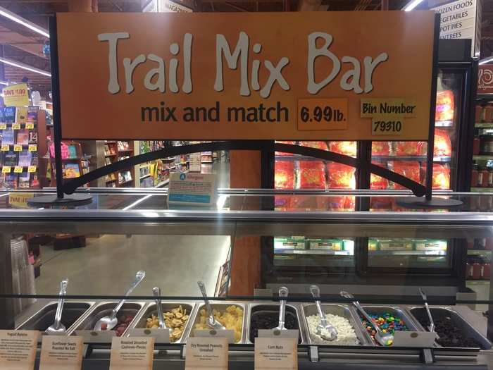 Other highlights of my first Wegmans visit ever was its trail mix bar.