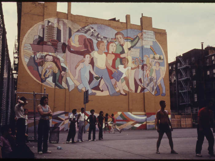 Basketball playground in Brooklyn