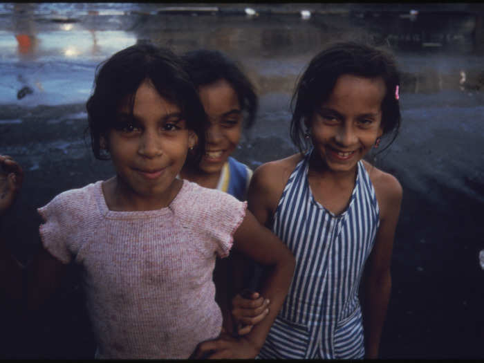 Three girls in Brooklyn