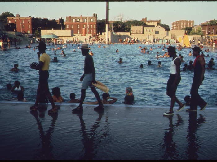 Kosciusko Public Swimming Pool in the heart of Bed-Stuy.