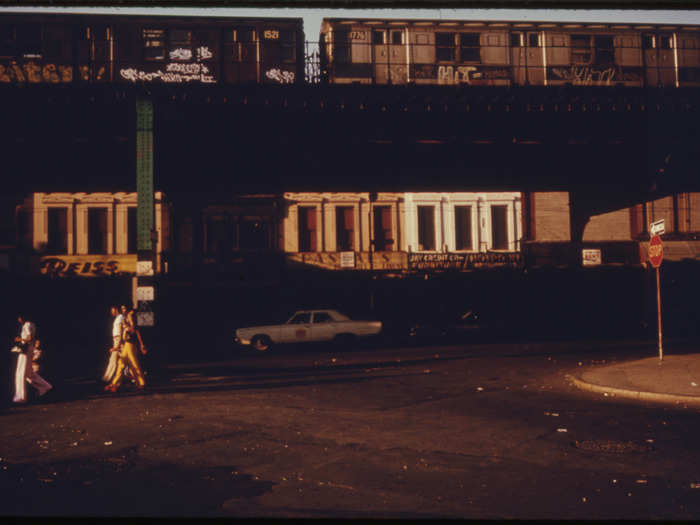 Walking along Bushwick Avenue